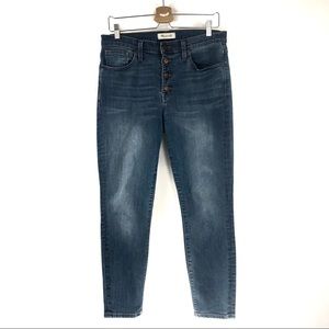 Madewell 9" High-Rise Skinny Crop Jeans: Buttoned